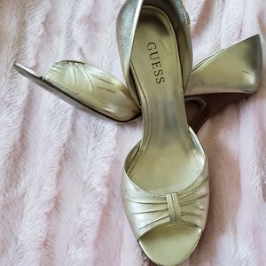 Guess peep toe stiletto